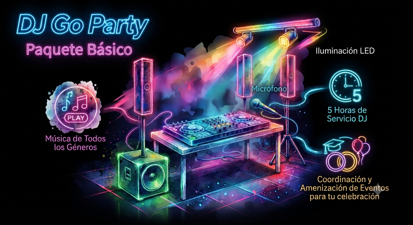 Paquetes djgoparty puebla djaniny eventos paquete básico 1económico